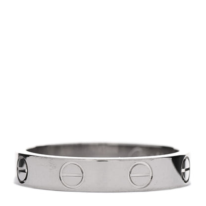 Cartier 18K White Gold 3.5mm LOVE Wedding Band Ring 52 6 6 of 10