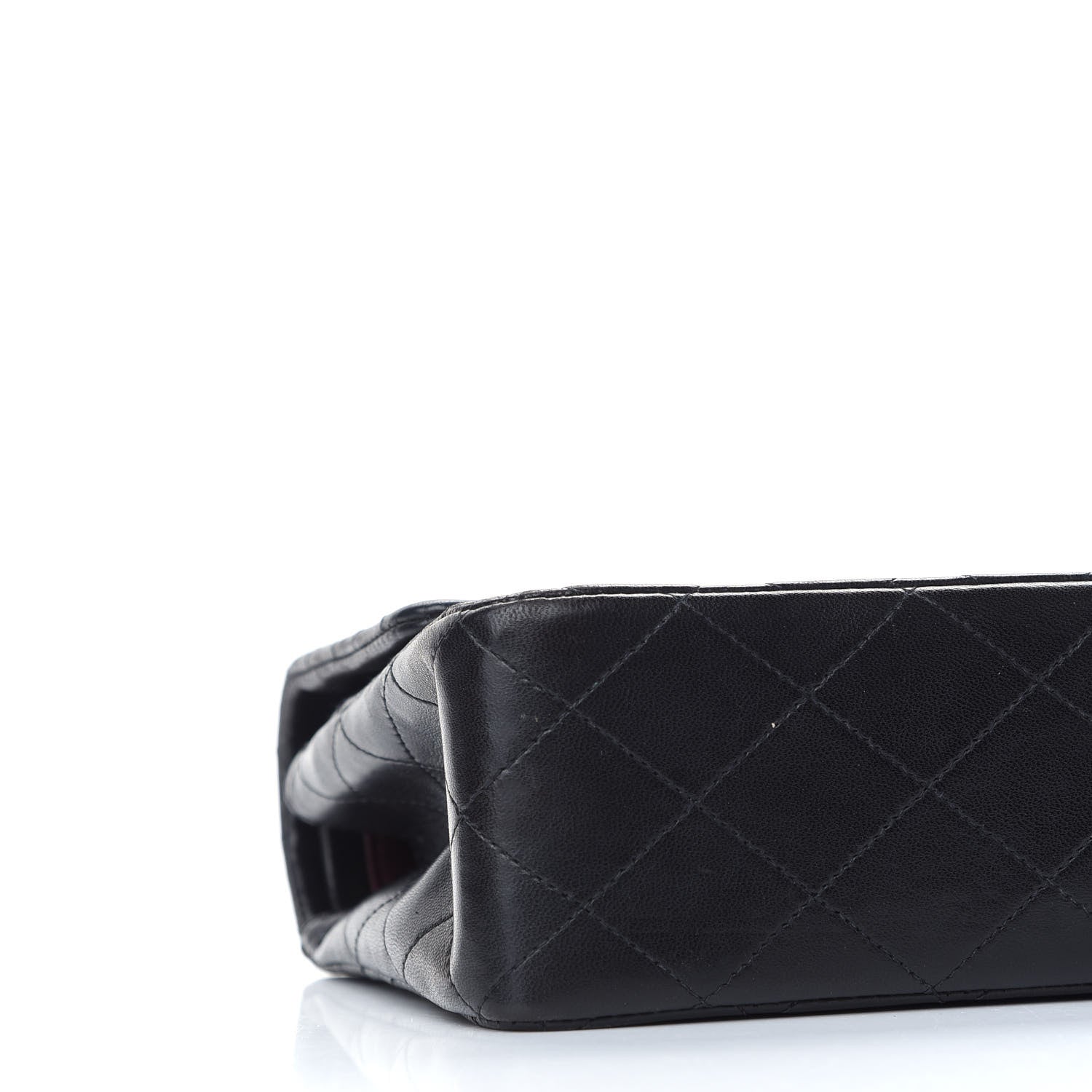 Chanel Lambskin Quilted Medium Double Flap Black 8 of 10