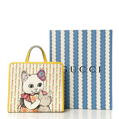Gucci Canvas Cat Childrens Tote Yellow 11 of 11