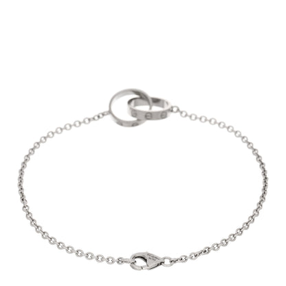 Cartier 18K White Gold Interlocking LOVE Bracelet 2 of 4