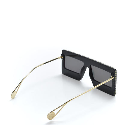 Gucci Acetate Crystal Mask-Frame Sunglasses GG0431S Black 4 of 8