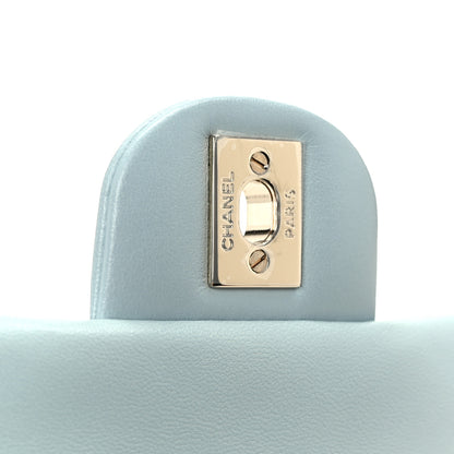 Chanel Lambskin Quilted Mini Top Handle Rectangular Flap Light Blue 7 of 12