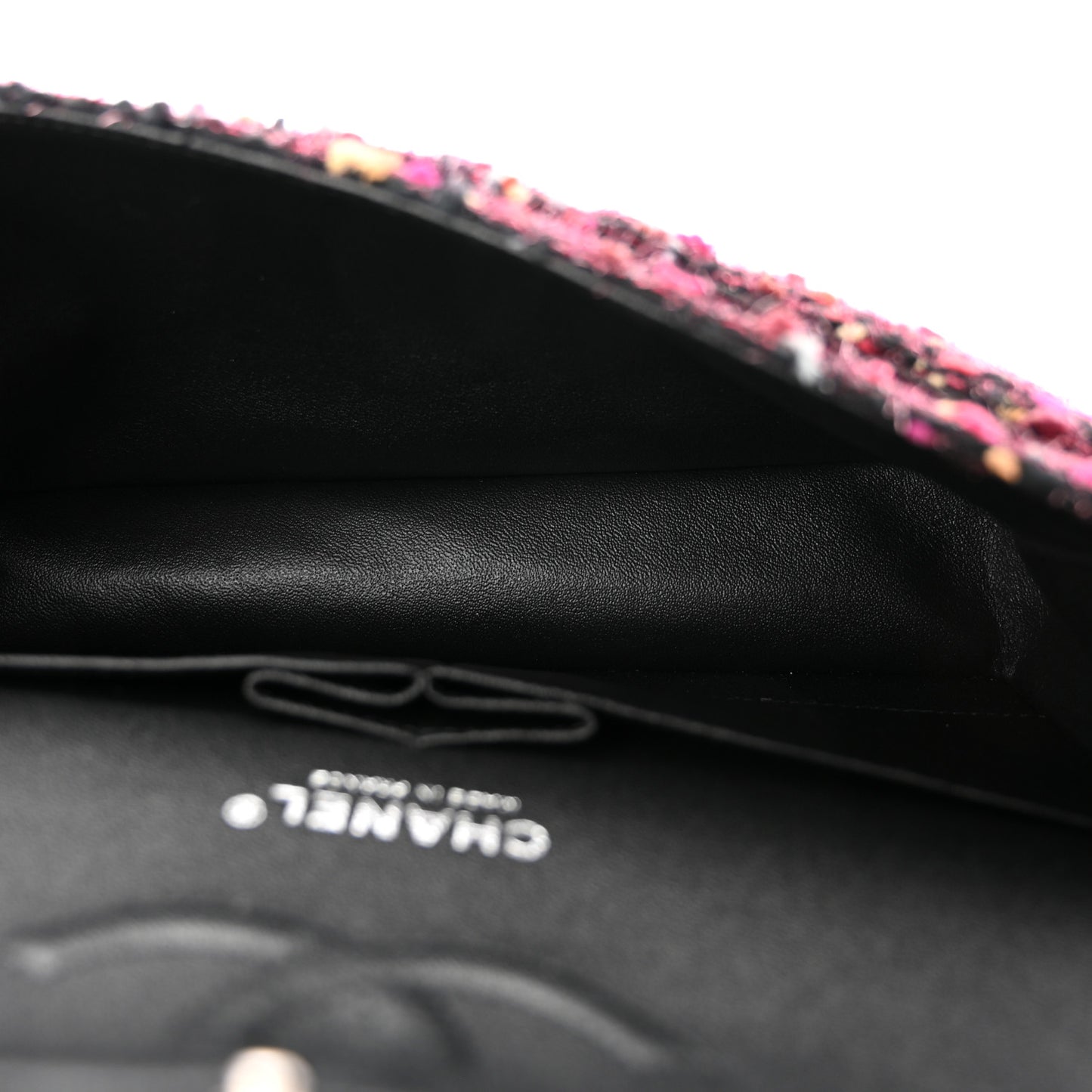 Tweed Quilted Medium Double Flap Multicolor