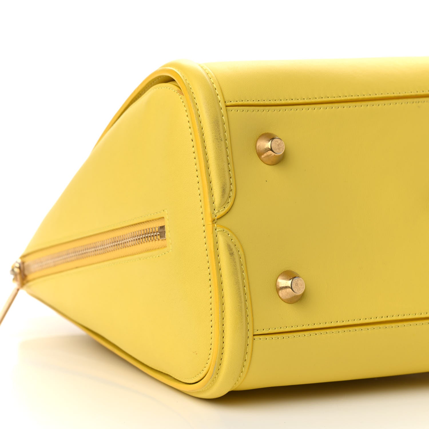 Alexander McQueen Calfskin Large Heroine Bright Yellow 9 of 17