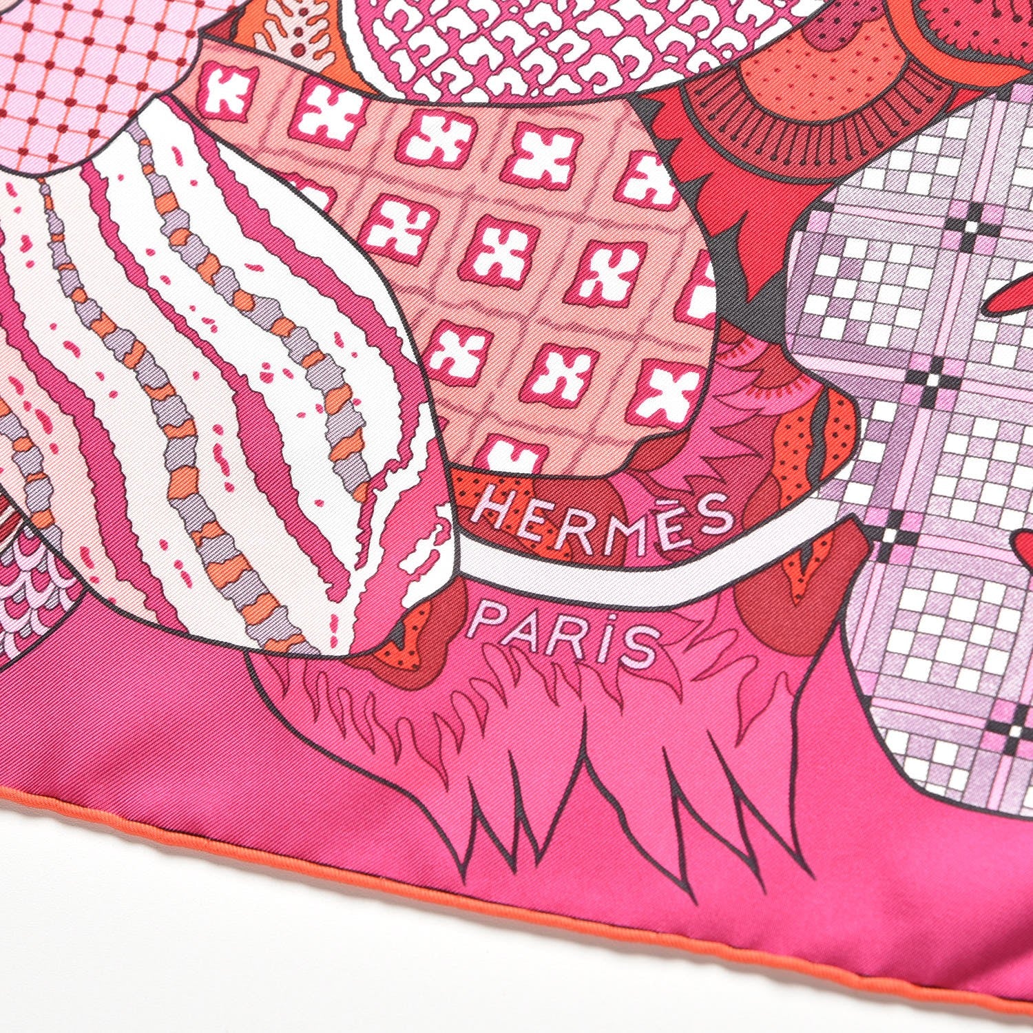 Hermes Silk Fleurs D Indiennes Scarf 90 4 of 7