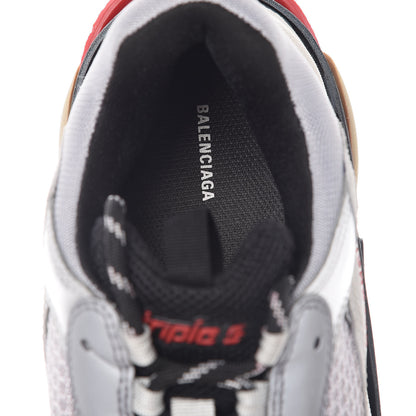 Balenciaga Mesh Nubuck Mens Triple S Sneakers 44 Black Argent 7 of 8