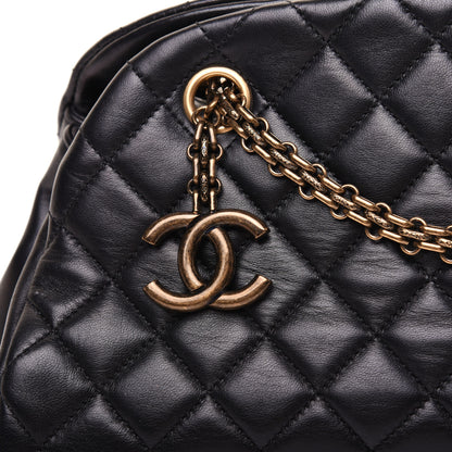 Chanel Lambskin Quilted Medium Just Mademoiselle Black 19 of 19