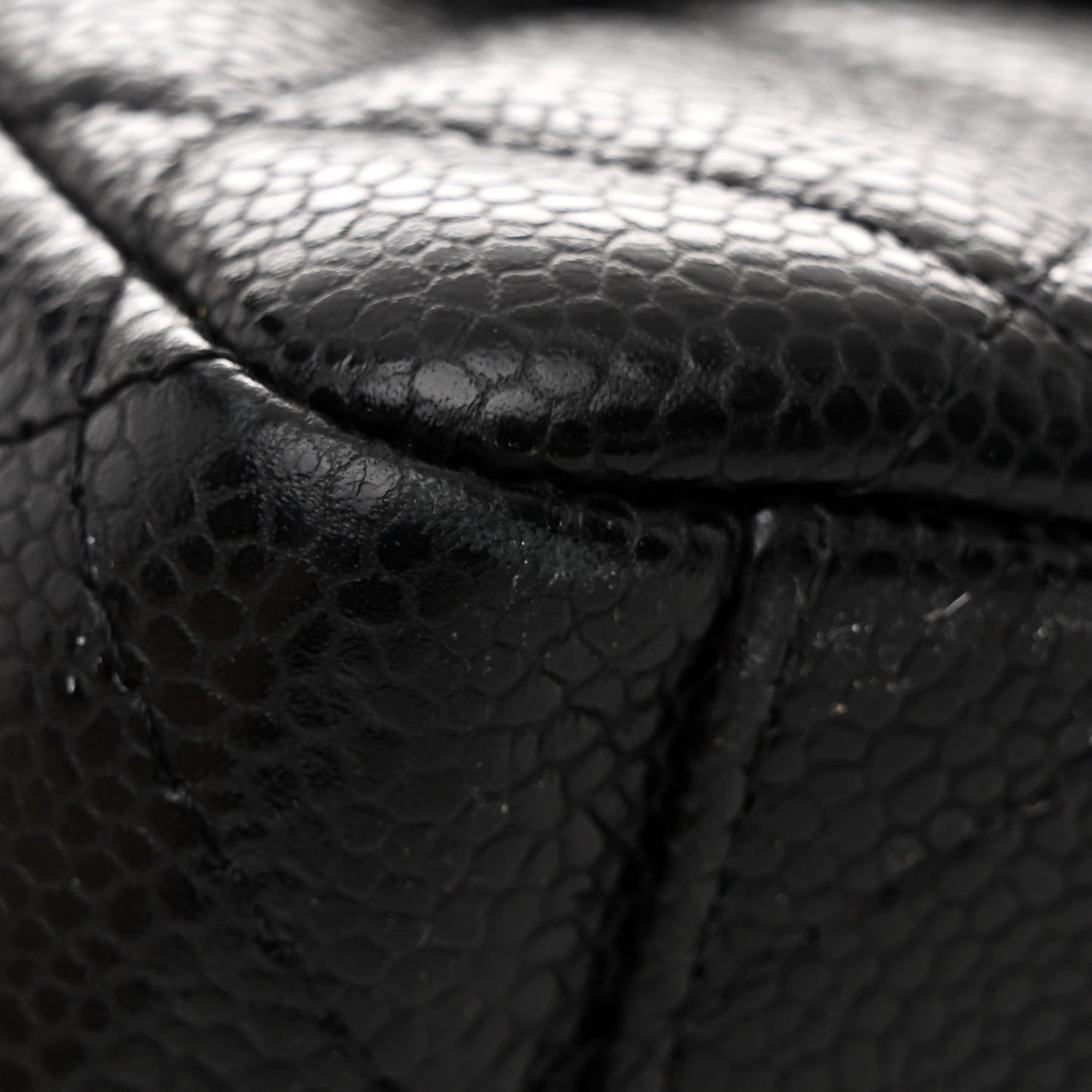 Caviar Quilted Maxi Double Flap Black