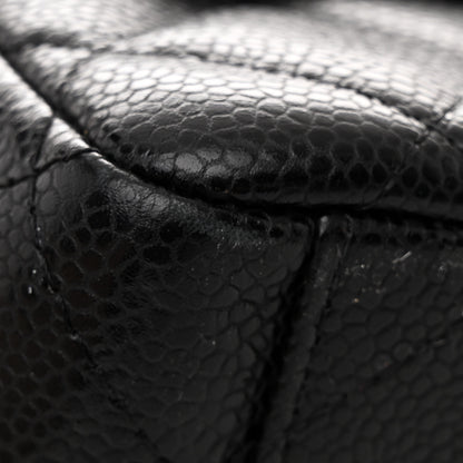 Chanel Caviar Quilted Maxi Double Flap Black 11 of 12