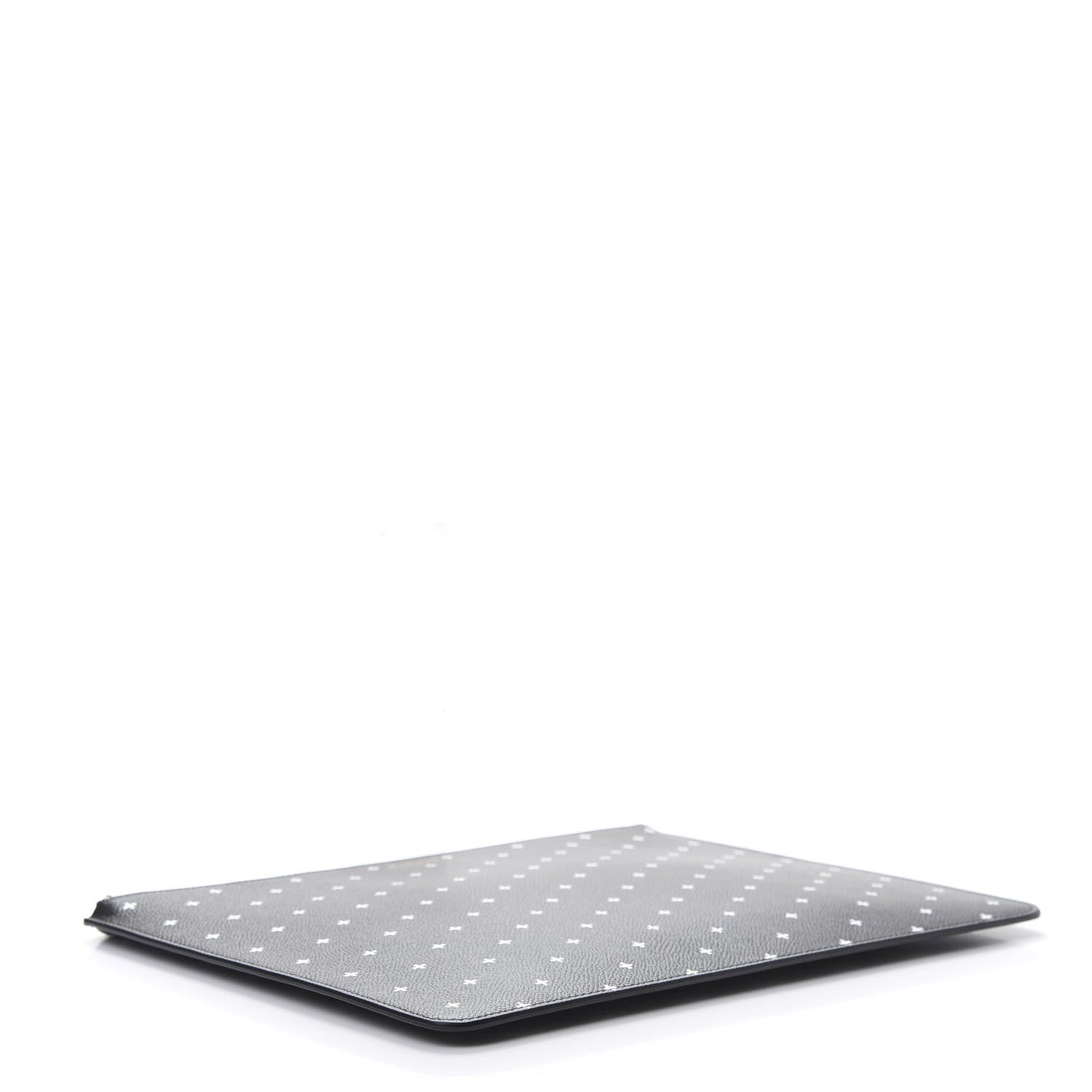 Givenchy Grained Calfskin Cross Print Zip Pouch Black 4 of 7