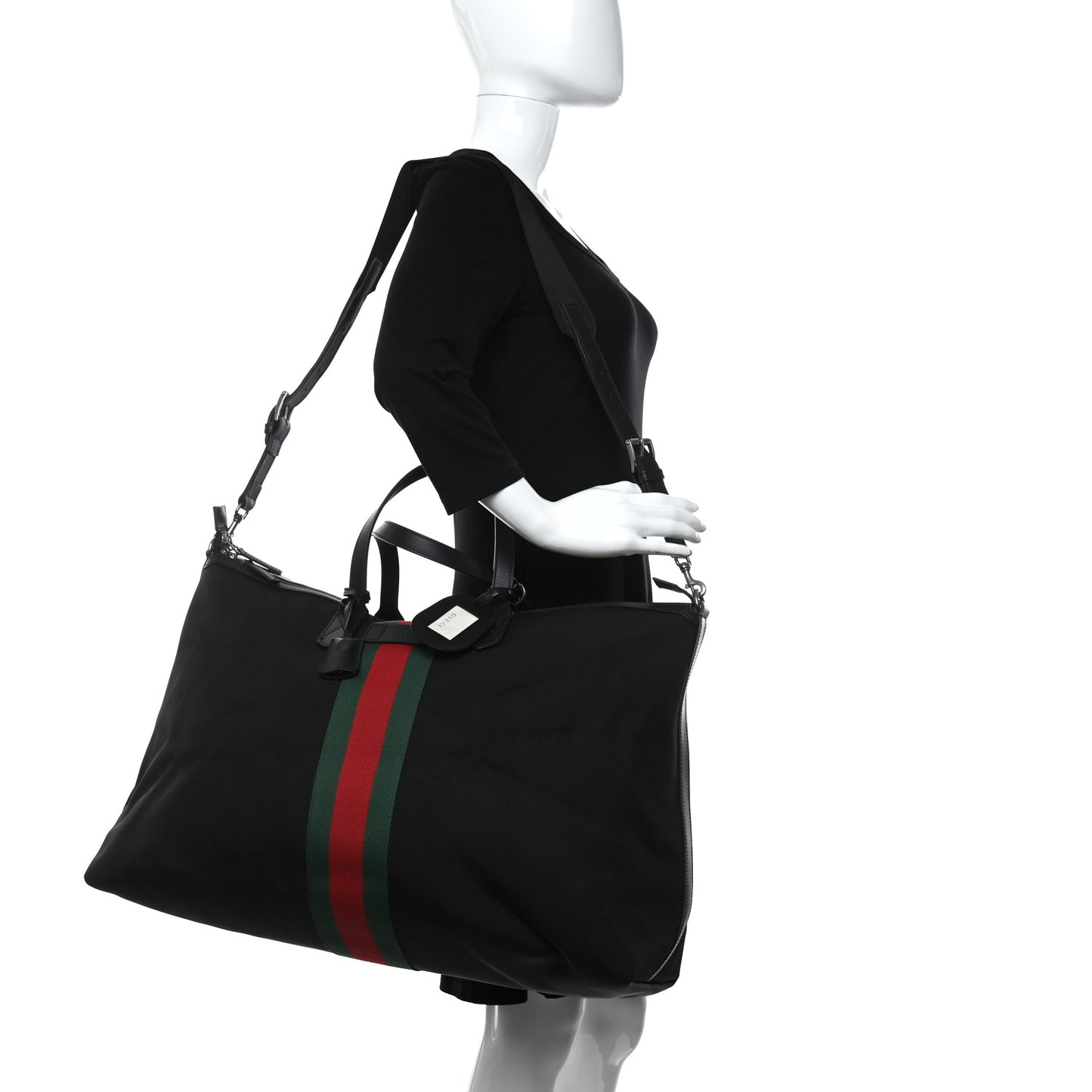 Techno Canvas Web Duffle Black