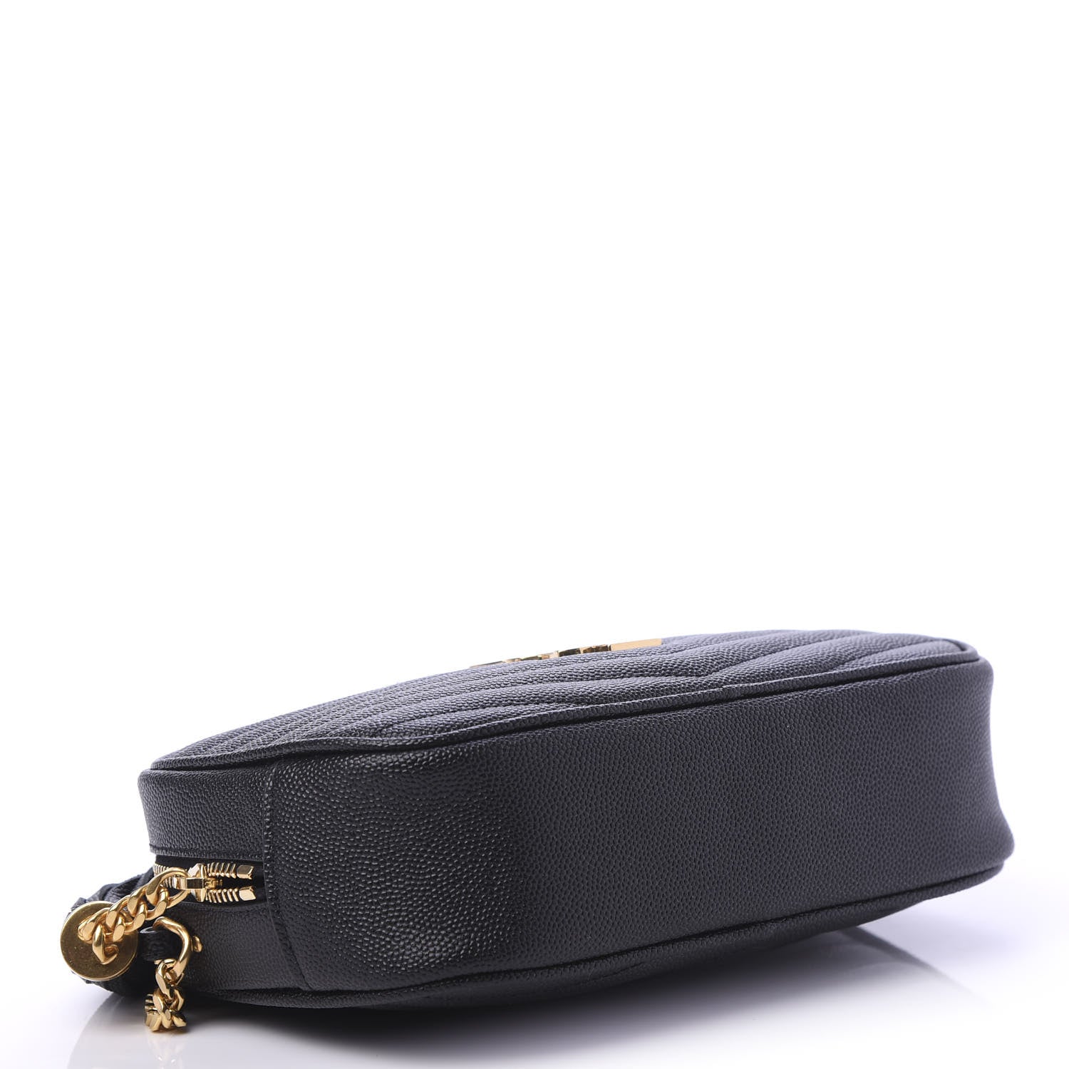 Saint Laurent Grain De Poudre Matelasse Monogram Mini Lou Camera Bag Black 4 of 9