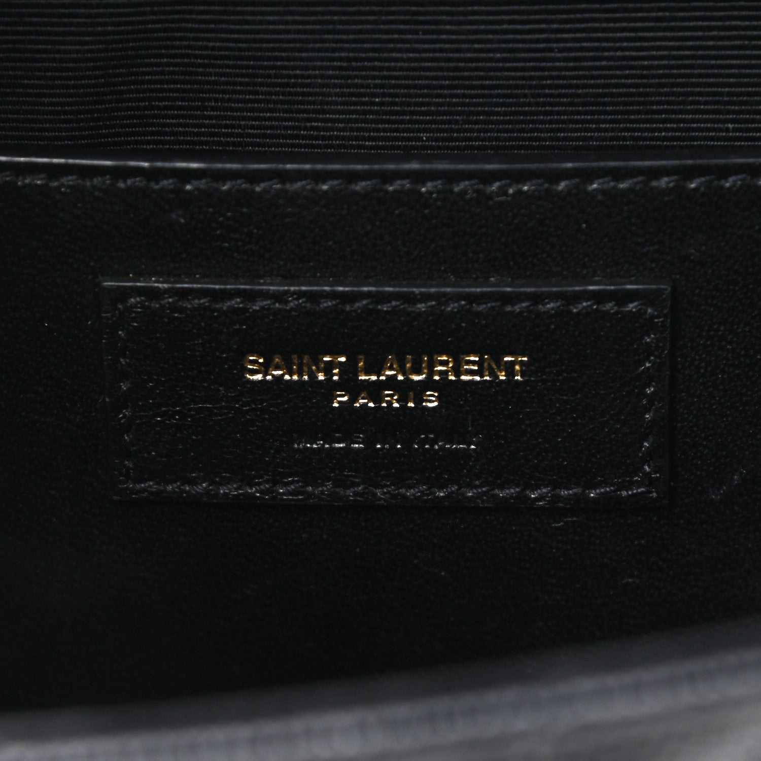 Saint Laurent Grain De Poudre Matelasse Chevron Medium Monogram Satchel Black 6 of 11