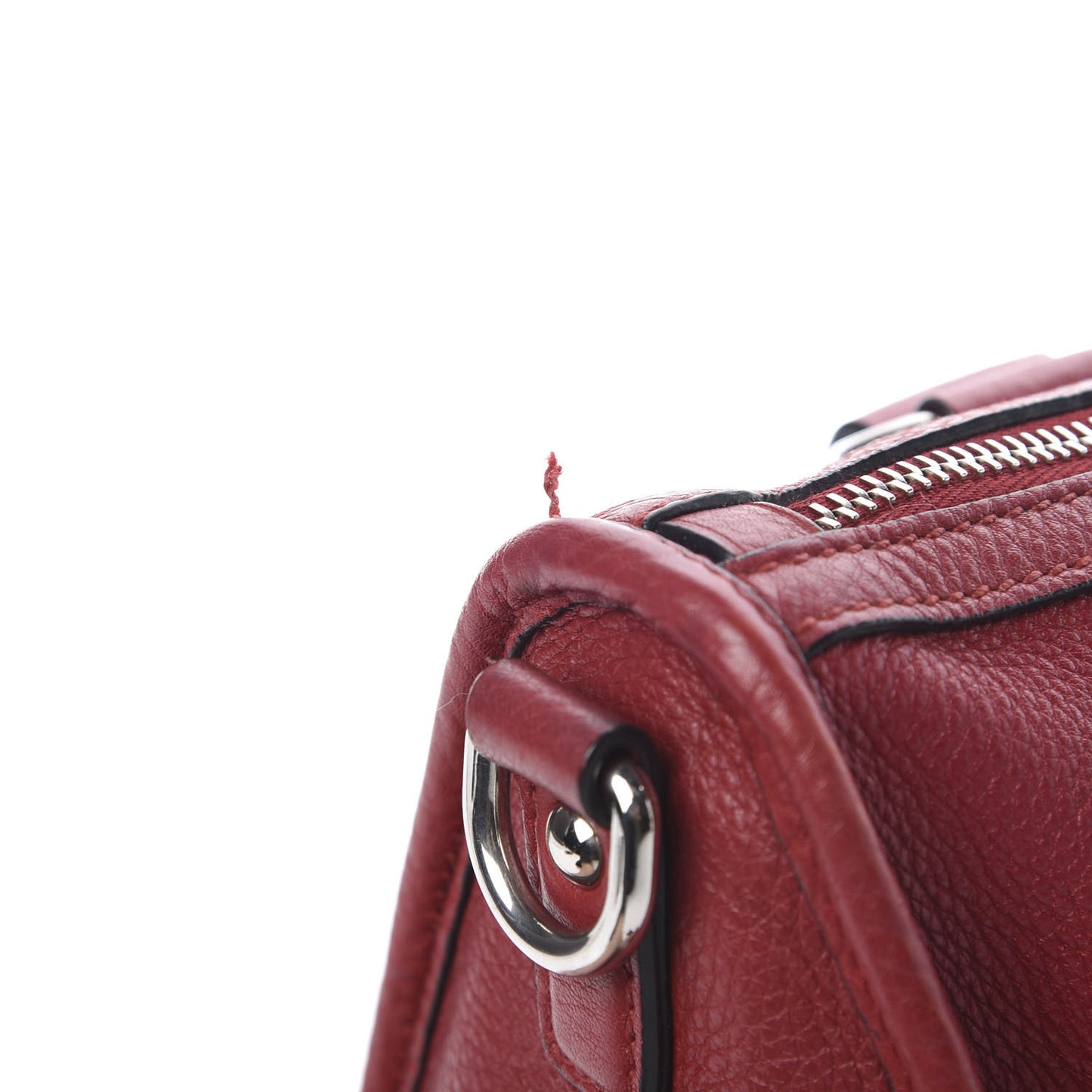 Vitello Phenix Shopping Satchel Rosso