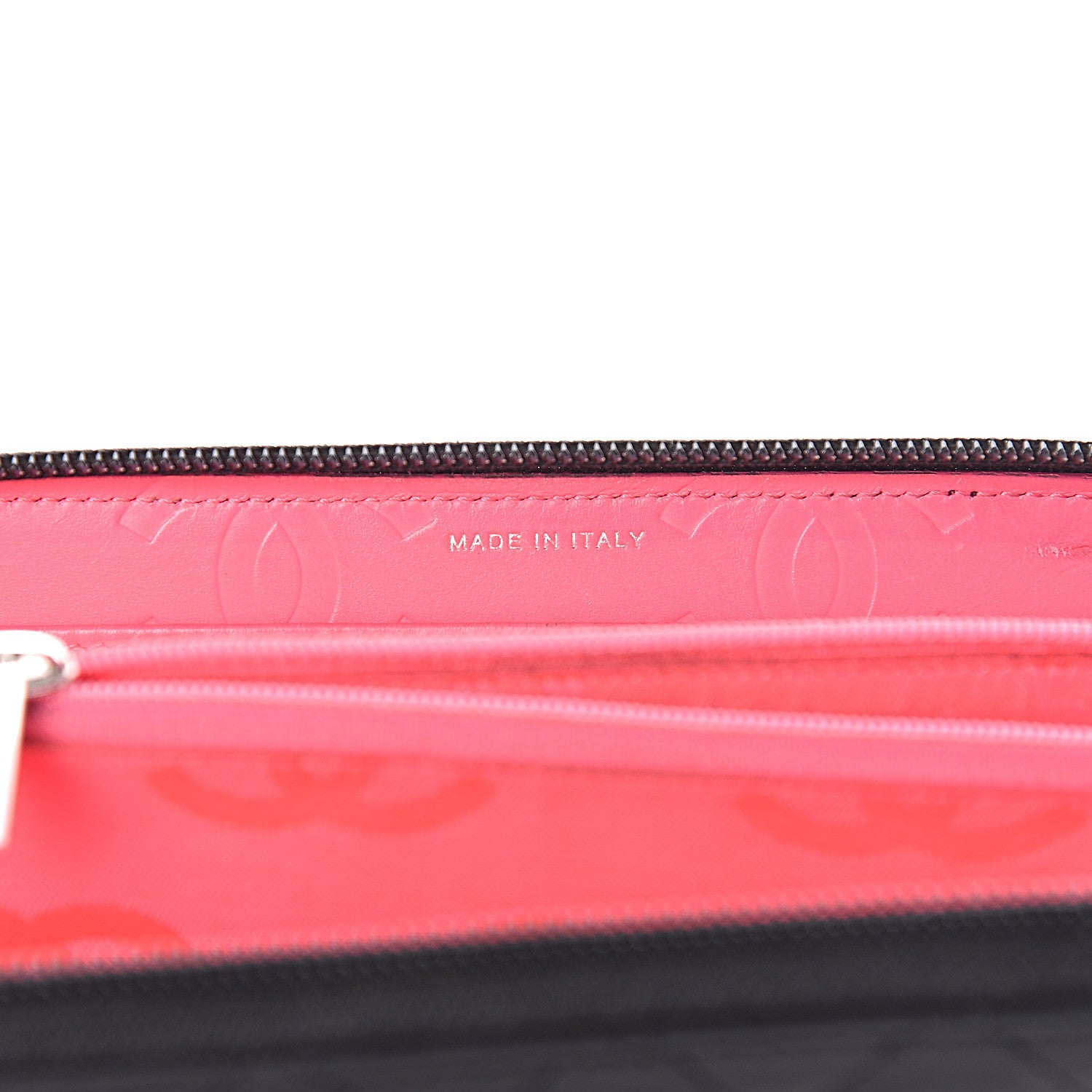 Chanel Calfskin Quilted Cambon Large Gusset Zip Around Wallet Black 7 of 11