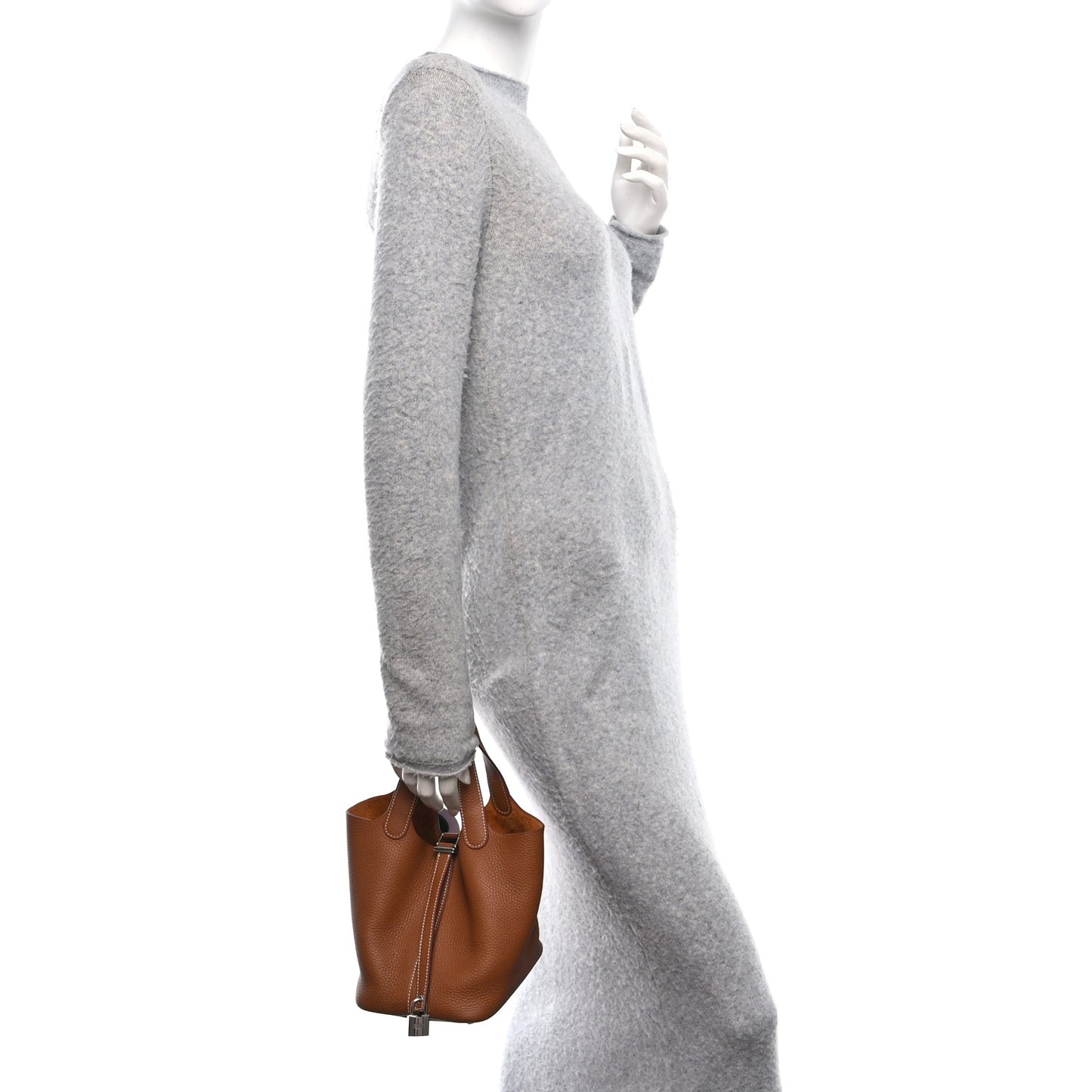 Taurillon Clemence Picotin Lock 18 PM Gold