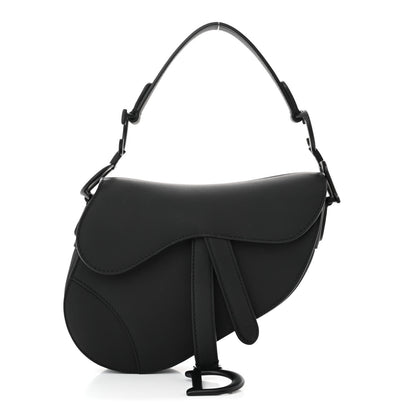 Christian Dior Ultra Matte Calfskin Mini Saddle Bag Black 1 of 10