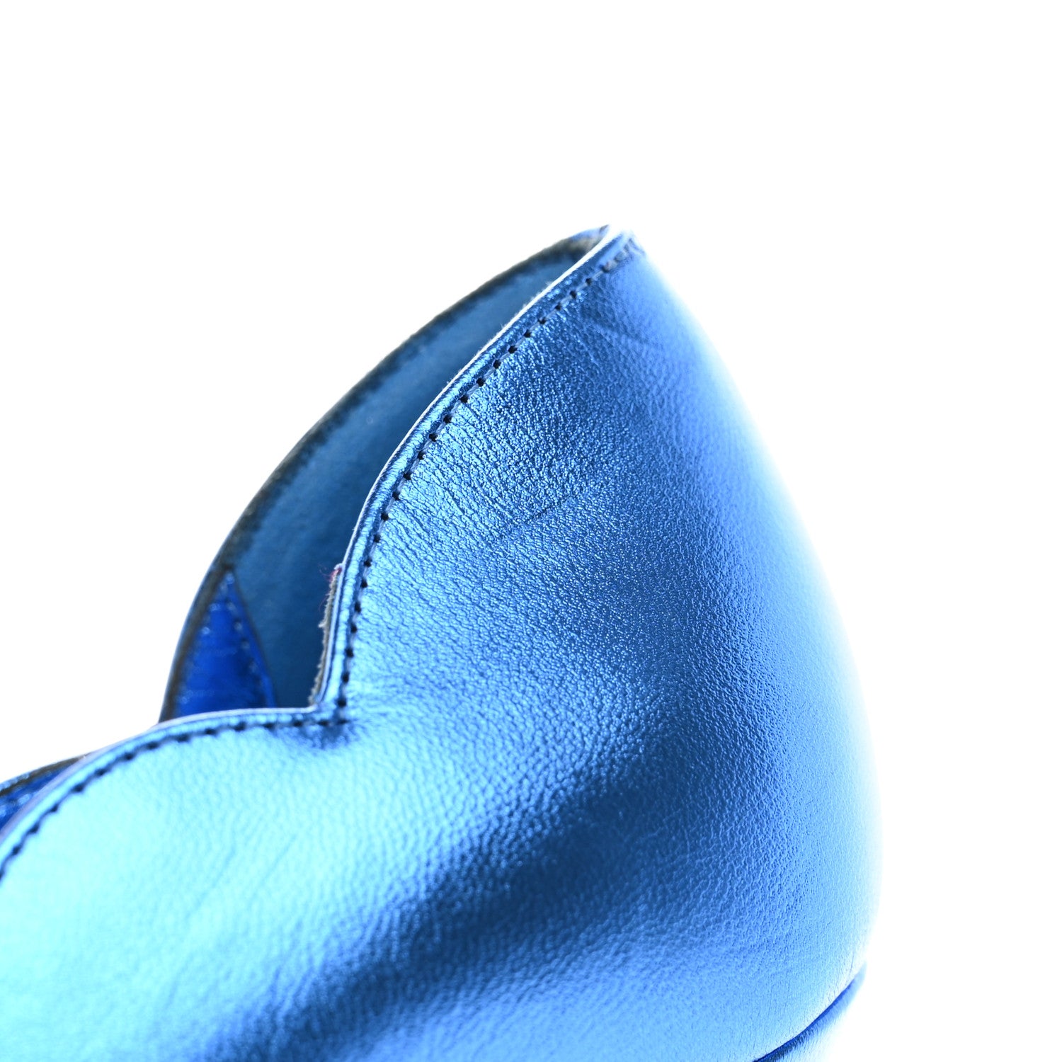 Christian Louboutin Metallic Patent Hot Chick 100 Pumps 36 Blue 13 of 19
