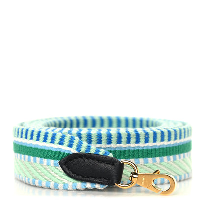 Hermes Toile Swift 25mm Sangle Cavale Shoulder Strap Vert Pale Vert Fizz Black 1 of 4