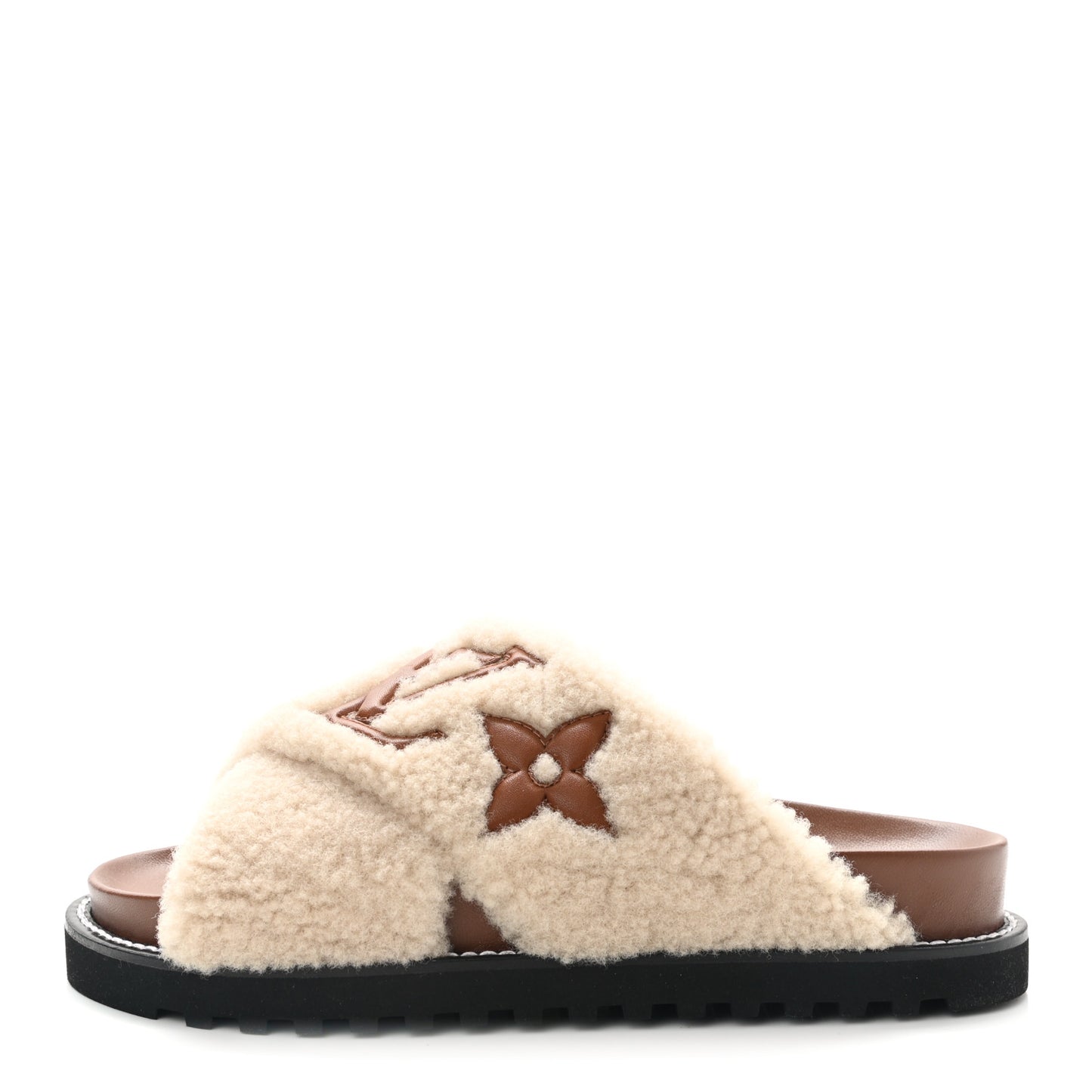 Shearling Paseo Flat Comfort Mule 37.5 Brown