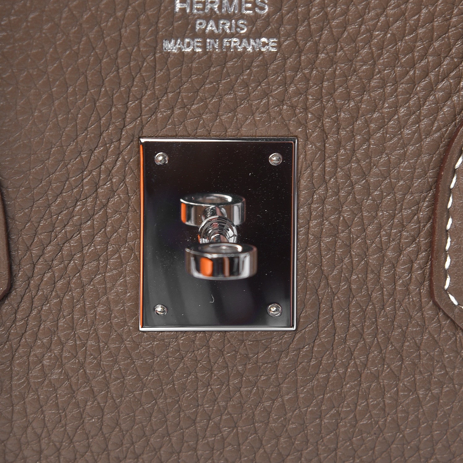 Hermes Taurillon Clemence Birkin 35 Etoupe 18 of 30