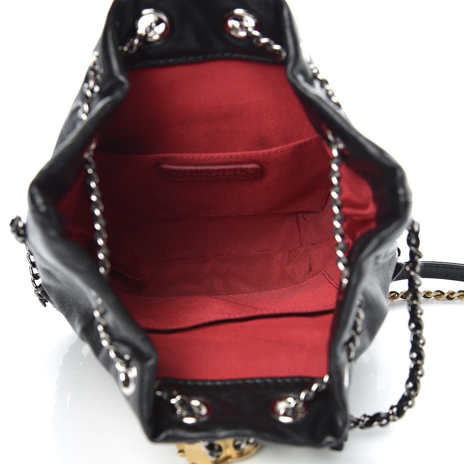 Chanel Calfskin Quilted Small Gabrielle Bucket Black 5 of 10