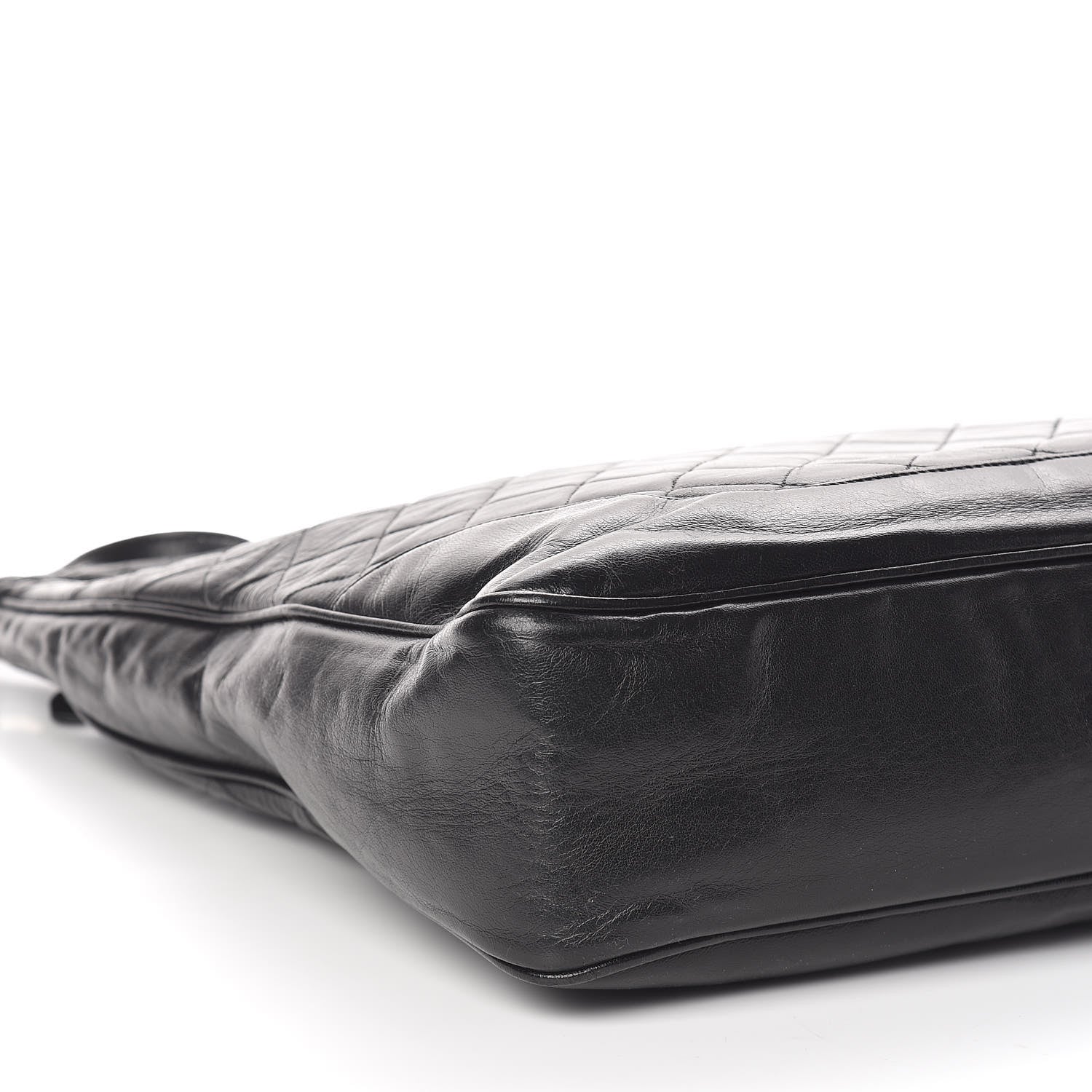 Chanel Lambskin Quilted Hobo Black 5 of 10