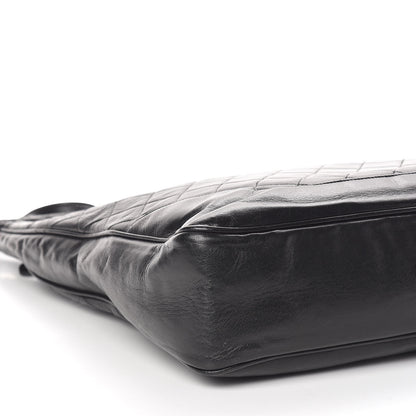 Chanel Lambskin Quilted Hobo Black 5 of 10