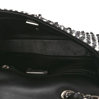 Chanel Sequin Lambskin Small Flap Black Silver 5 of 9