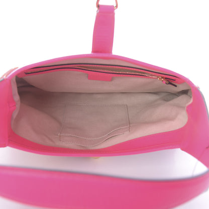 Gucci Canvas Flora Medium Jackie Hobo Fuchsia 5 of 9