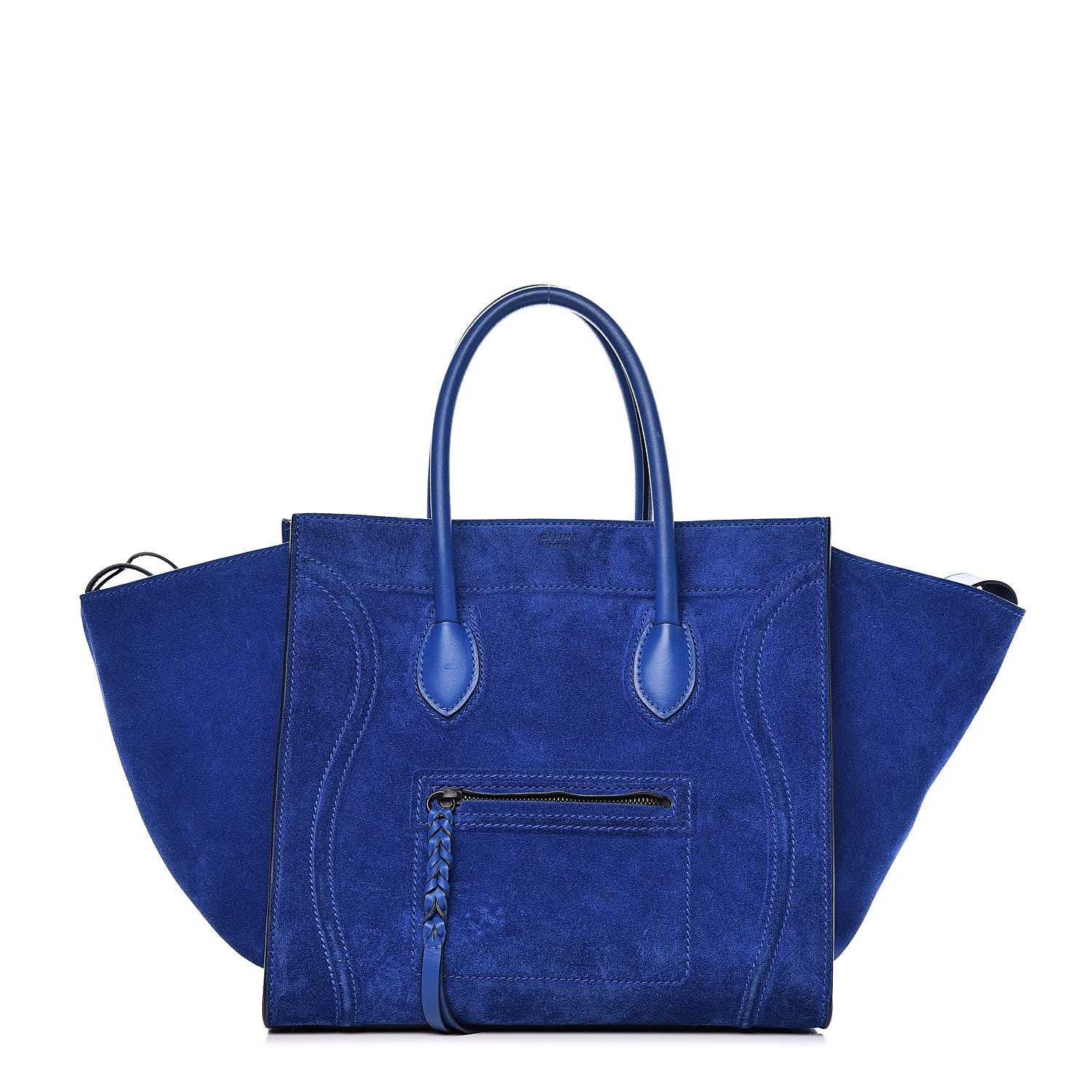 Celine Suede Medium Phantom Luggage Royal Blue 1 of 12