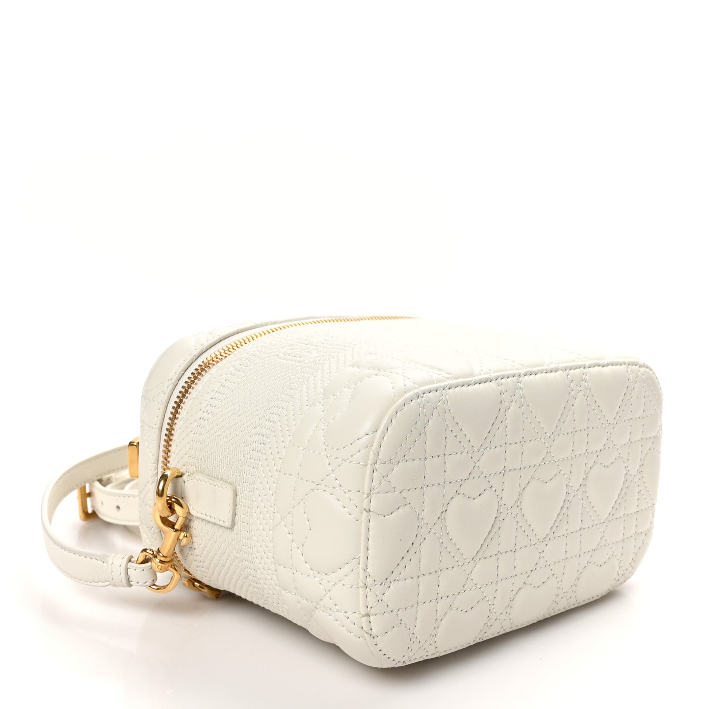 Lambskin Cannage DiorAmour Small Diortravel Vanity Case Latte