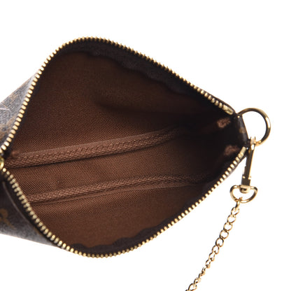 Louis Vuitton Monogram 2016 Christmas Animation Mini Pochette Accessories Rose Ballerine 5 of 8