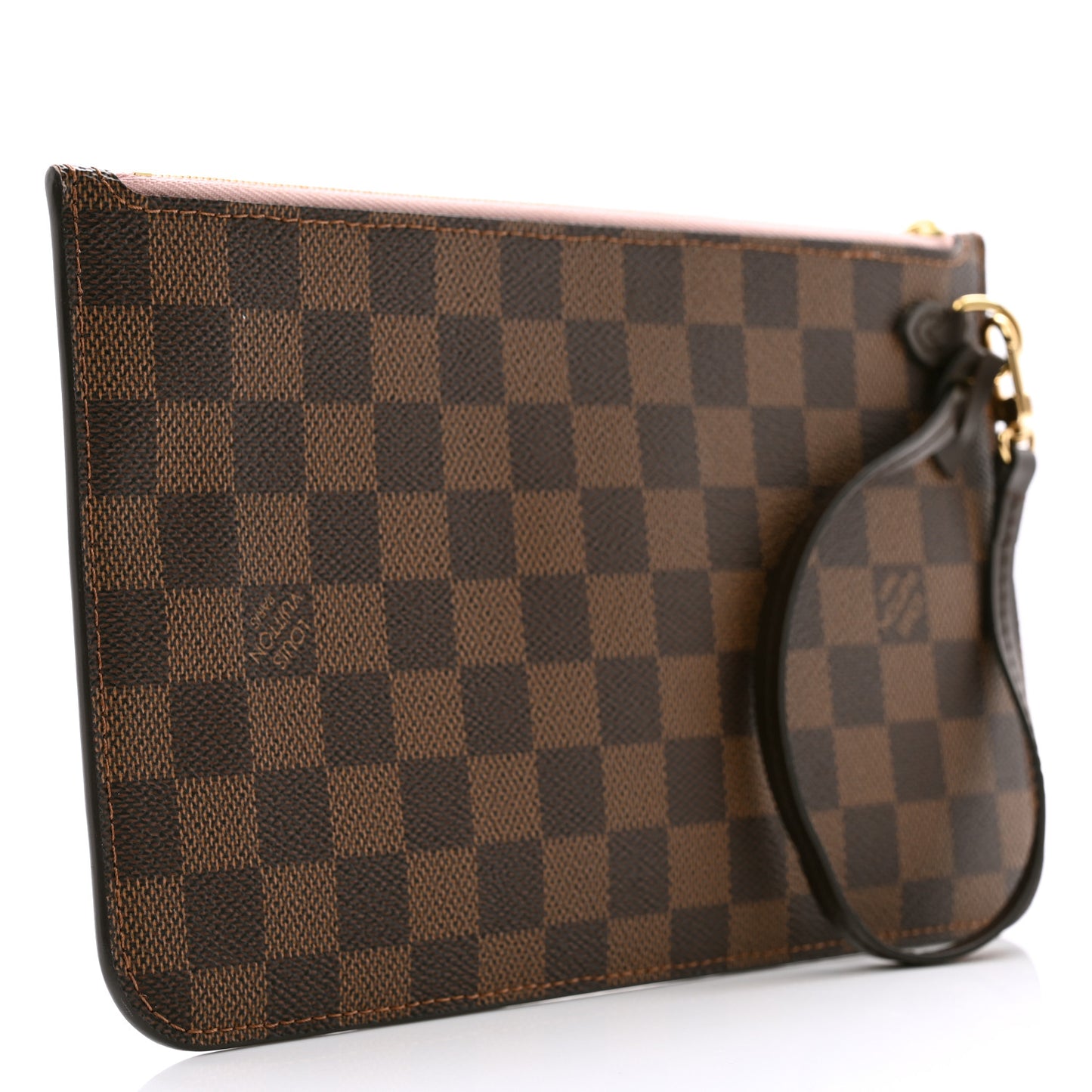 Damier Ebene Neverfull MM GM Pochette Rose Ballerine
