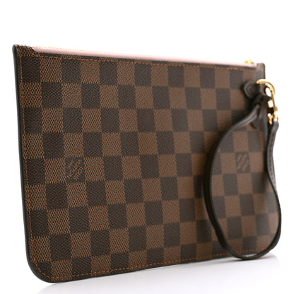 Louis Vuitton Damier Ebene Neverfull MM GM Pochette Rose Ballerine 3 of 7