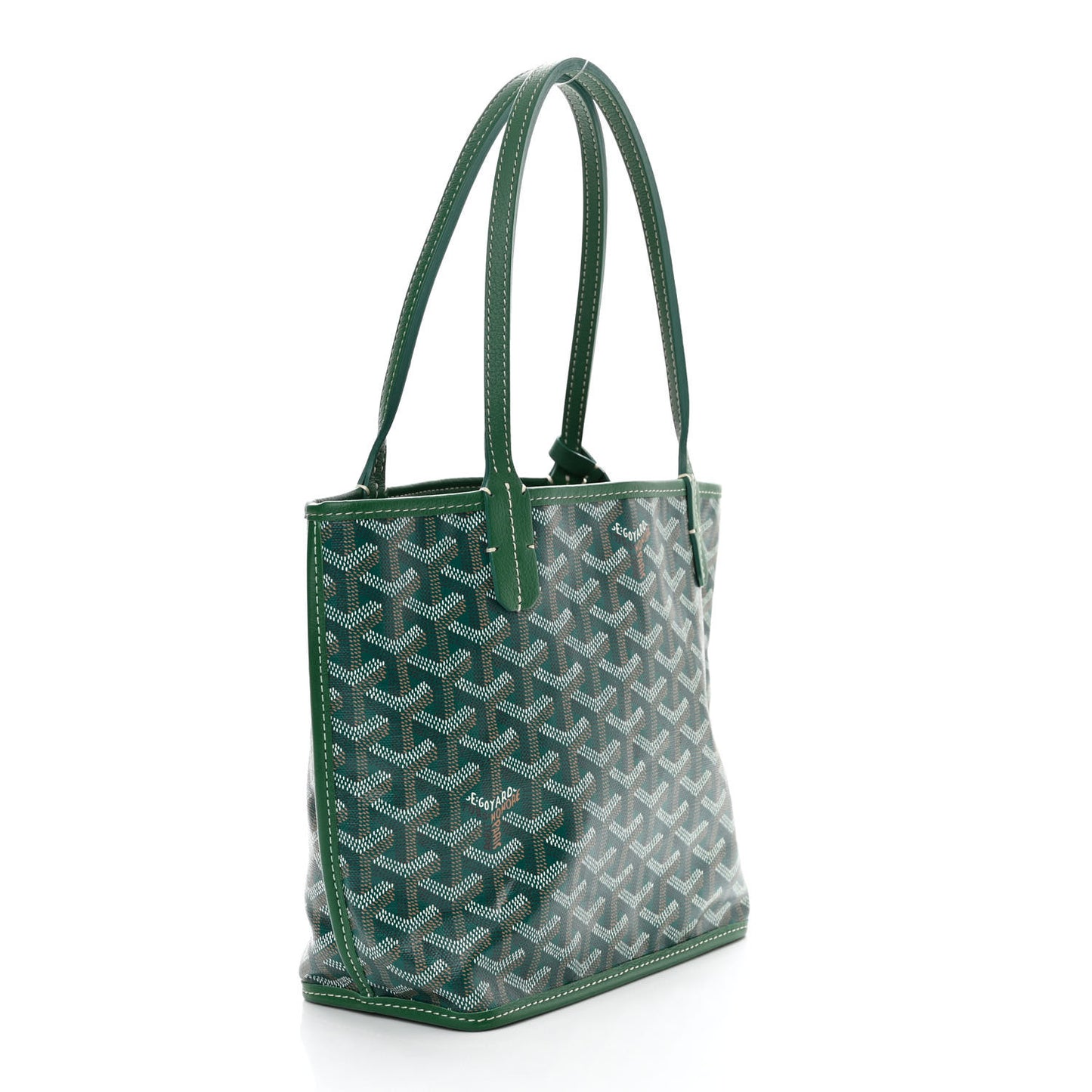 Goyardine Reversible Mini Anjou Green