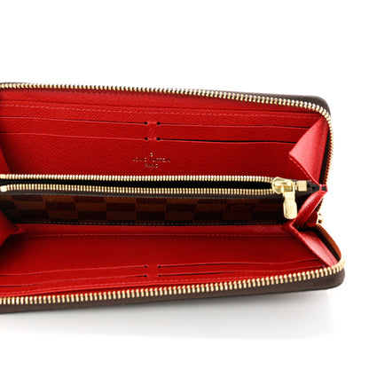 Louis Vuitton Damier Ebene Clemence Wallet Cherry 5 of 6