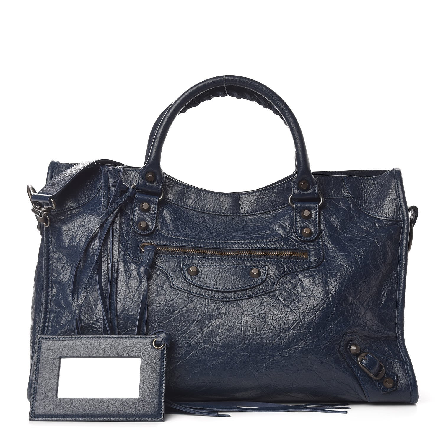 Balenciaga Agneau Classic Hardware City Bleu Obscur 2 of 12