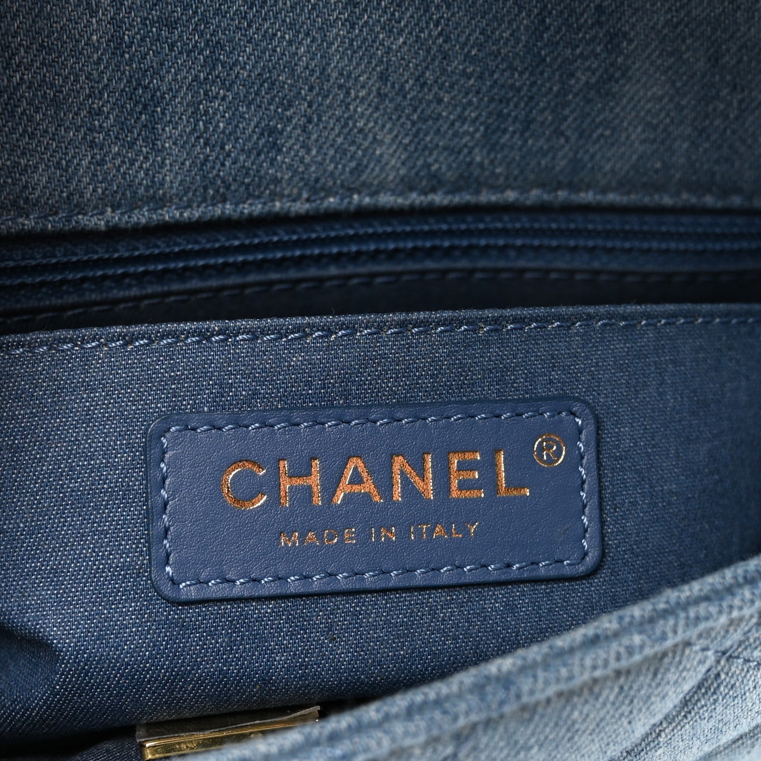 Chanel Denim Quilted Mini Pearl Crush Flap Blue 6 of 11