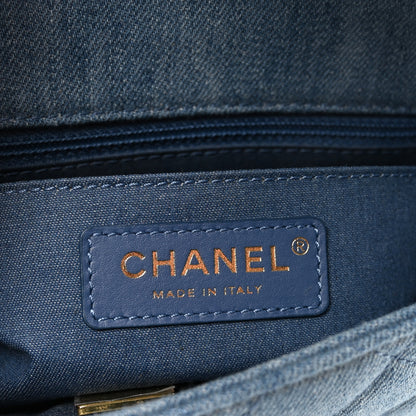 Chanel Denim Quilted Mini Pearl Crush Flap Blue 6 of 11