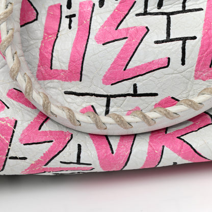 Balenciaga Agneau Graffiti All Over Classic Hardware S City White Multicolor 19 of 20