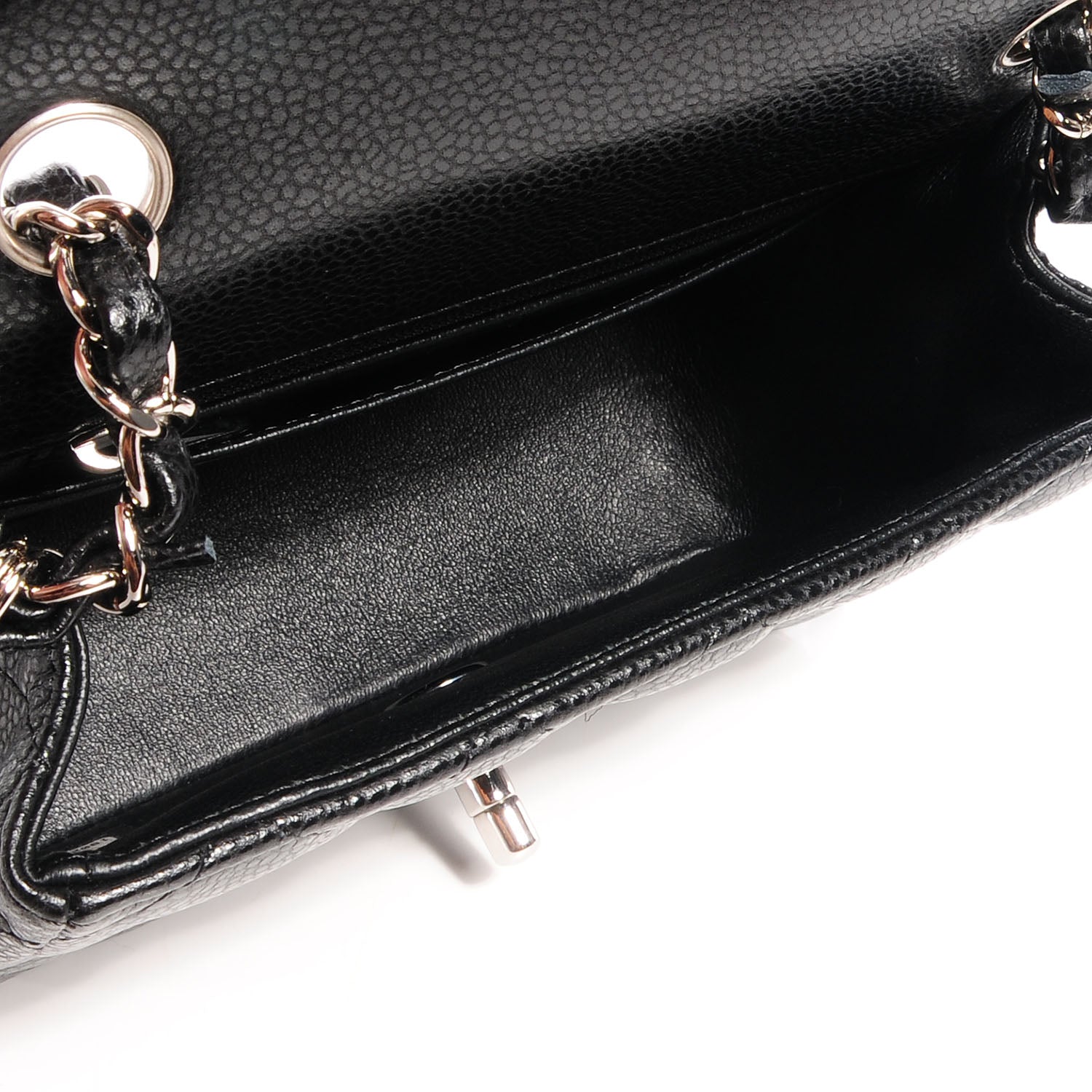Chanel Caviar Quilted Mini Square Flap Bag Black 5 of 9
