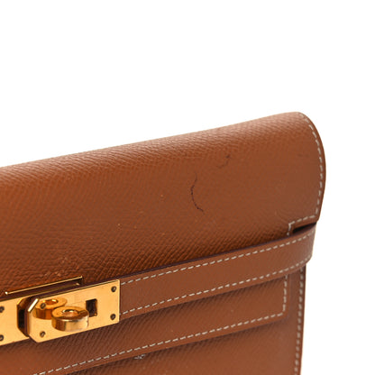 Hermes Epsom Kelly Longue Wallet Gold 12 of 13