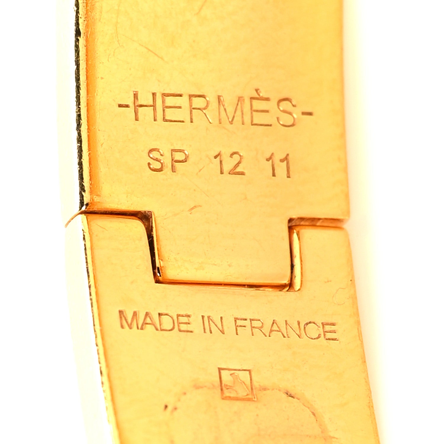 Hermes Enamel Narrow Clic Clac H Bracelet PM White 4 of 4
