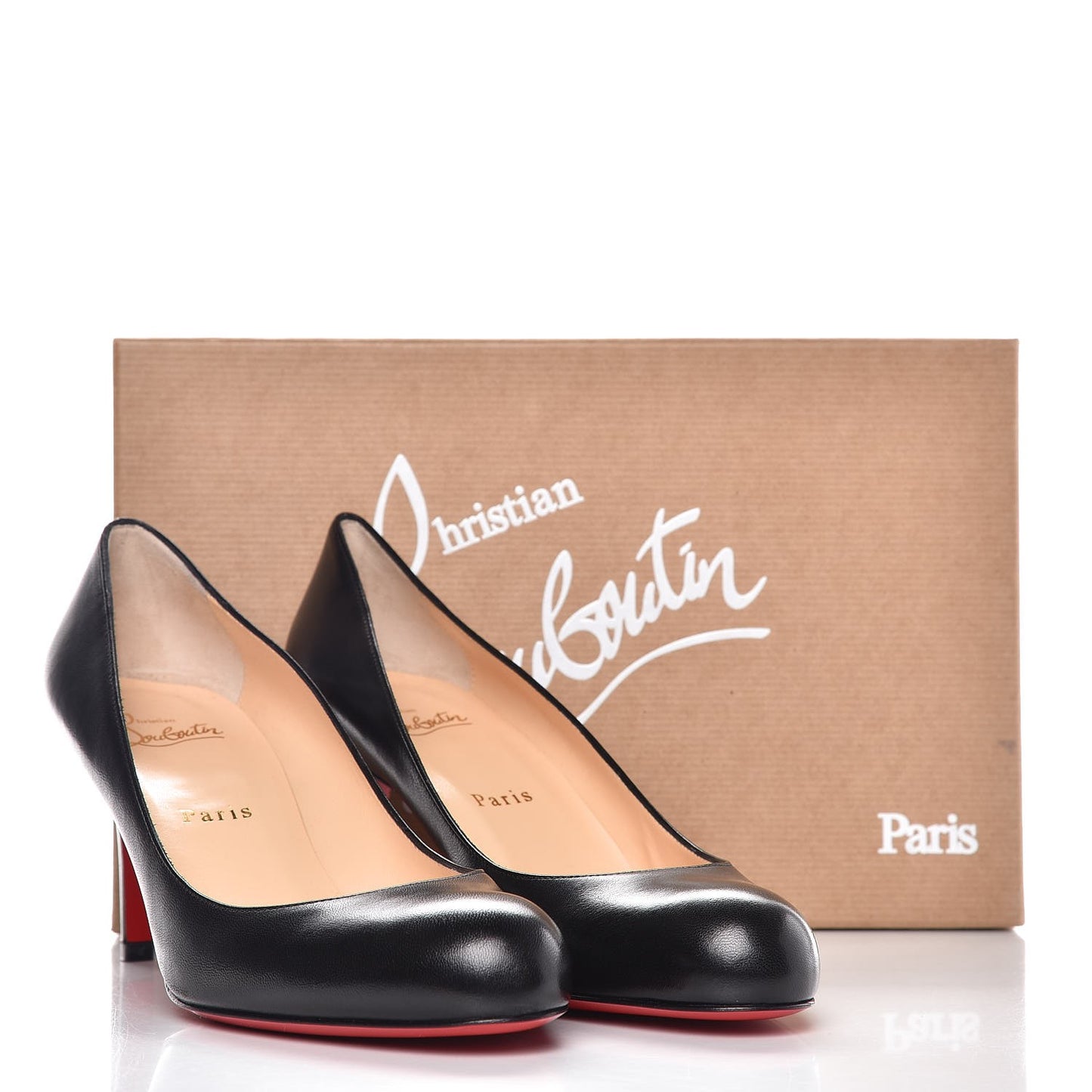 Shiny Nappa Simple 70 Pumps 39.5 Black