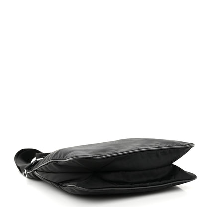 Prada Nylon Vela Flat Messenger Bag Black 4 of 10