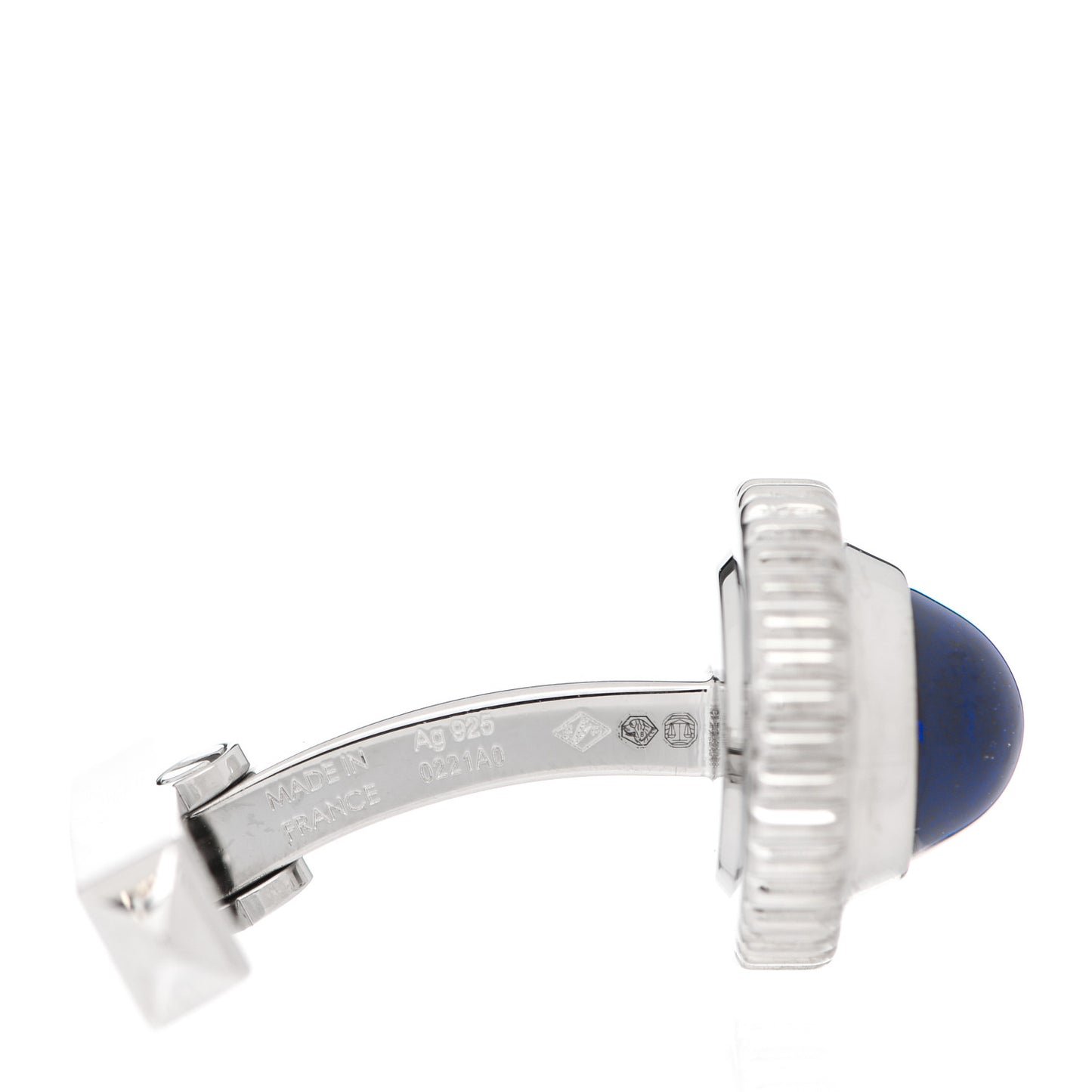 Palladium Sterling Silver Blue Spinel R De Cartier Biplane Cufflinks