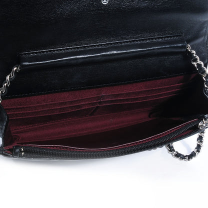Chanel Lambskin Quilted Wallet On Chain Black 6 of 9