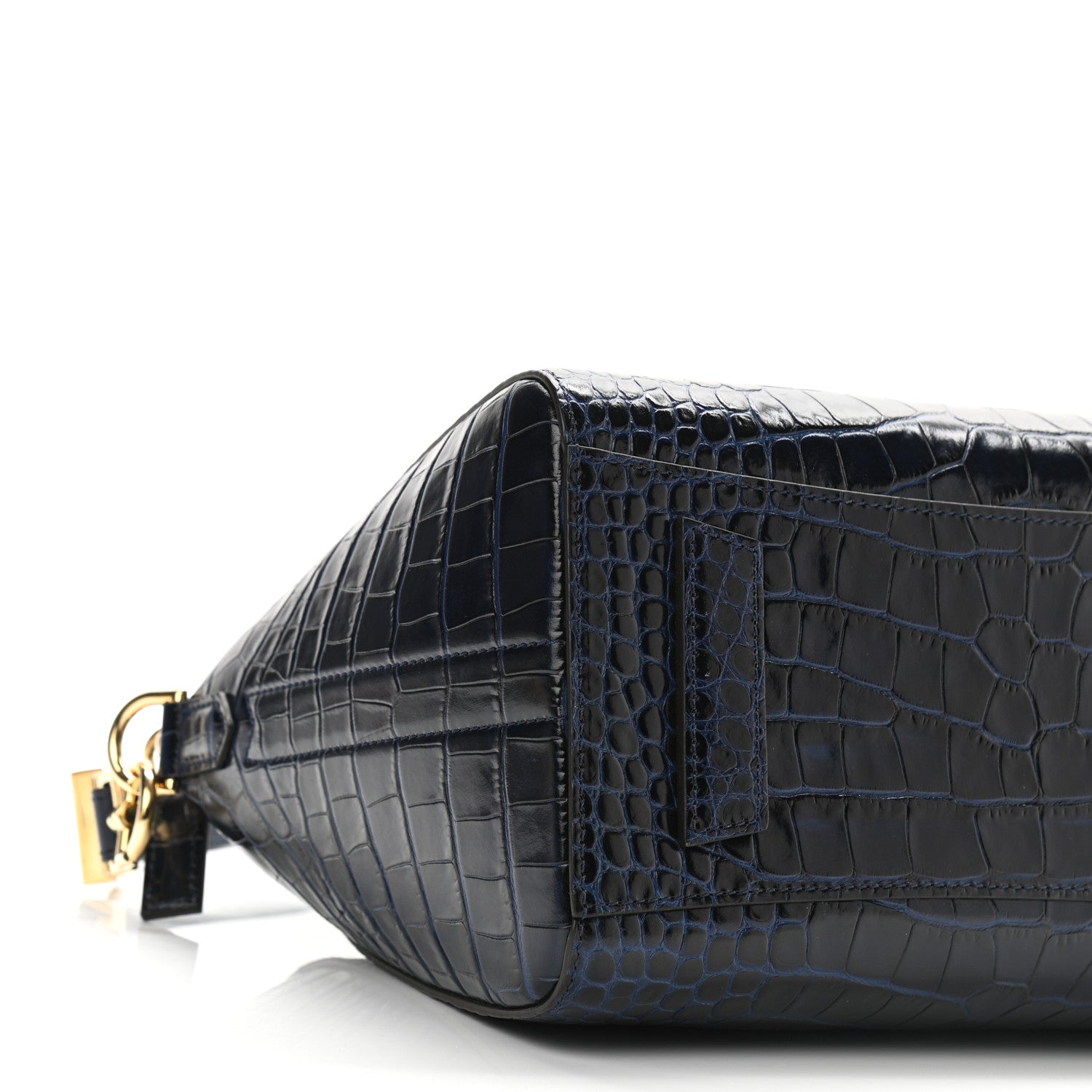 Givenchy Calfskin Crocodile Embossed Small Antigona Navy 8 of 9