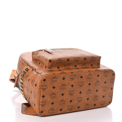 MCM Visetos Medium Side Studs Stark Backpack Cognac 4 of 10